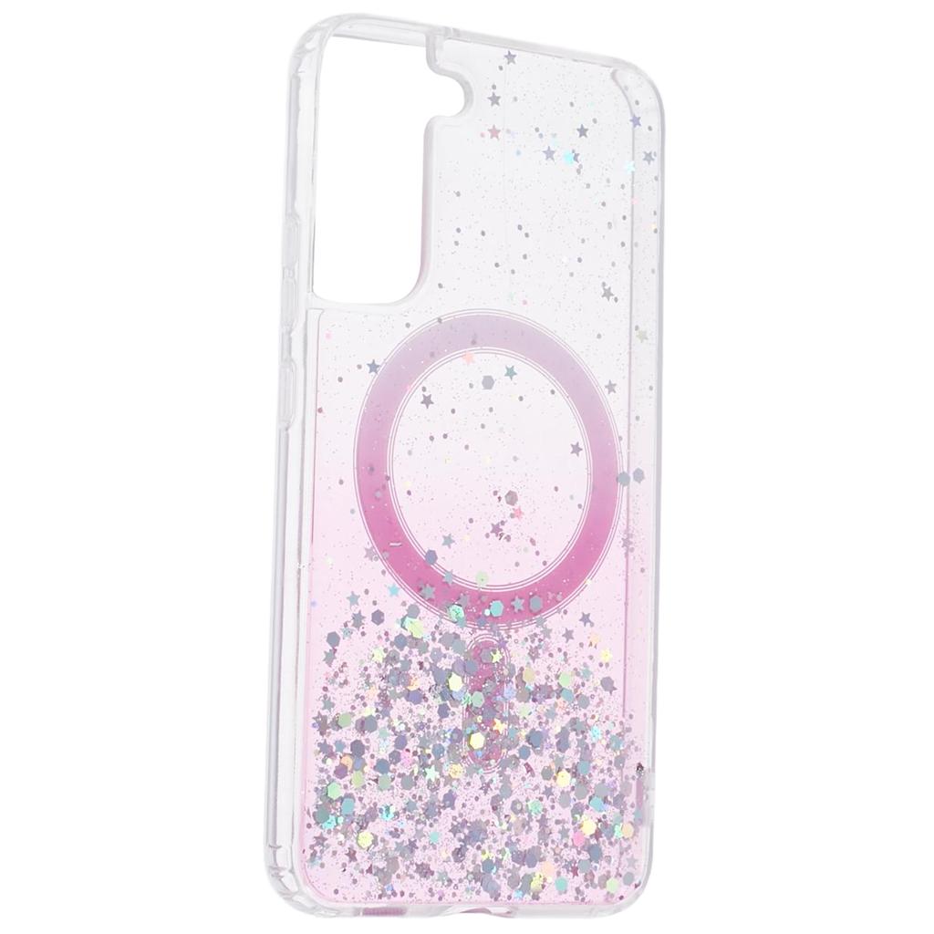 JTW Series Třpytivé Epoxidové TPU+Akrylové Pouzdro na Telefon pro Samsung Galaxy S22 5G Pouzdro Kompatibilní s MagSafe