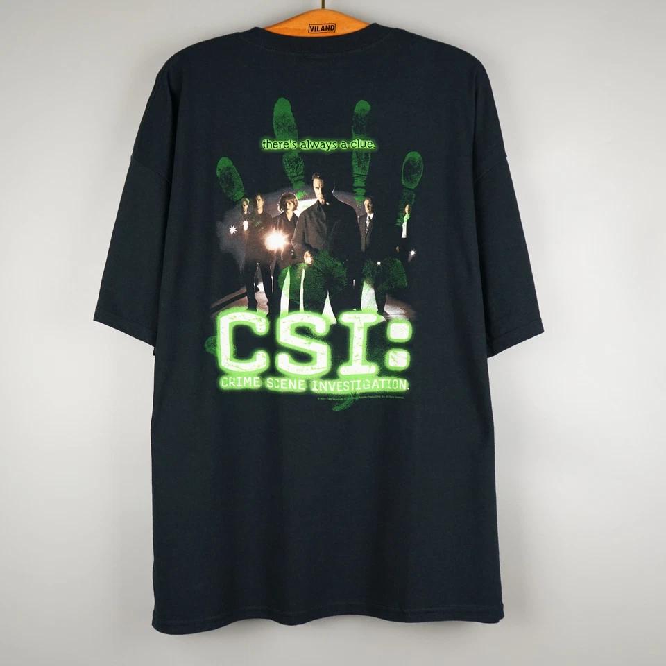 Vintage 2001 Crime Scene Investigation t shirt 4XL
