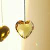 Crystal Heart-shaped Prism Crafts Window Door Ornaments Chandelier Rope Pendant