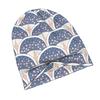 Flowers Scallop Blue Nova Urban Inspired Adult Beanie Fits Well with Layered Looks Morning Coffee Walks Or Creative Spaces with Artistic Vibes