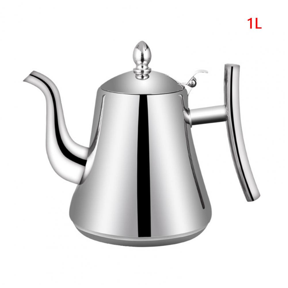 1.0L/1.5L/2.0L Tea Kettle Stainless Steel Teapot, With Removable Infuser for Loose Flower Tea Coffee Kettle for Stovetop Safe