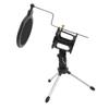 Foldable Microphone Shockproof Stand Pop Filter Holder Kit for Recording Studio Live Broadcast