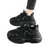 Fried Street Dad Shoes Girl 2025 New Spring Popular Black Single Shoes Muffin Platform European Versatile Casual Sneakers