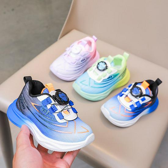 Autumn 2025 Kids' Light-Up Velcro Sneakers - Non-Slip Cartoon Design for Boys & Girls