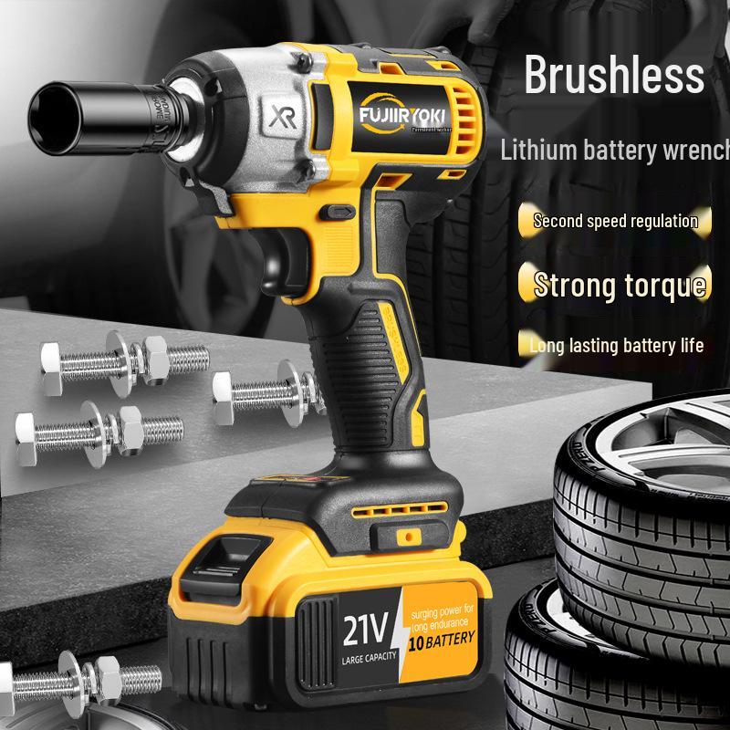 Brushless High Torque Electric Impact Wrench with Lithium Battery for Auto Repair