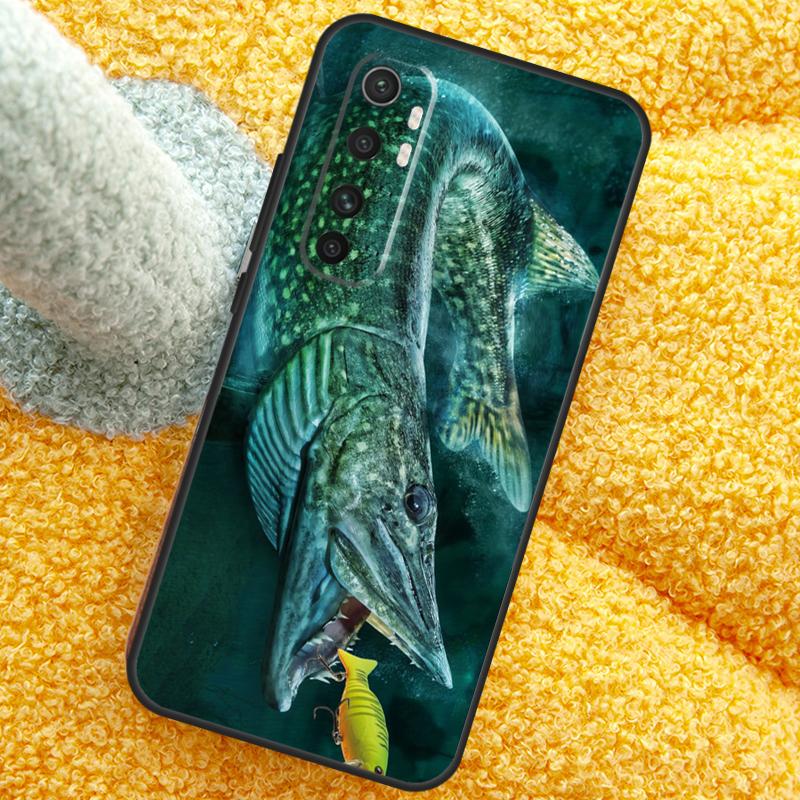 Pike Fish Fishing Bait Case For Xiaomi 15 14 Ultra 13T 14T 15T 17 Pro Max Cover For POCO X7 F8 Pro X3 X5 X6 F5 F6 F7