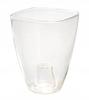 Plastkruka för orkidéer 12 cm transparent