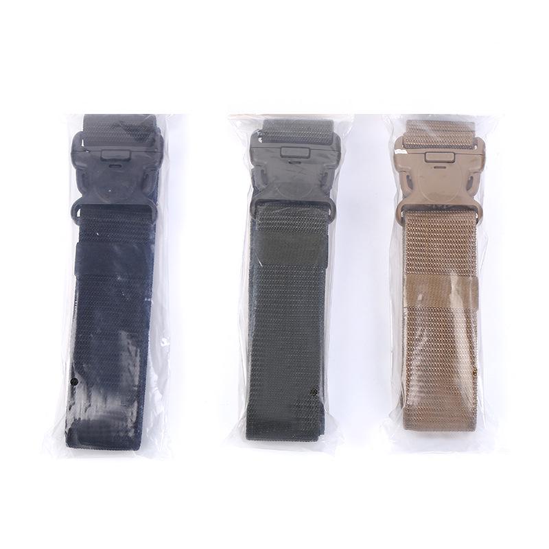 Cross-Border Magic Tape Tactical Canvas Belt for Military Training & Outdoor Use