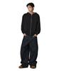 OPENYARD(OY) Reversible Check Hooded Jacket - Black