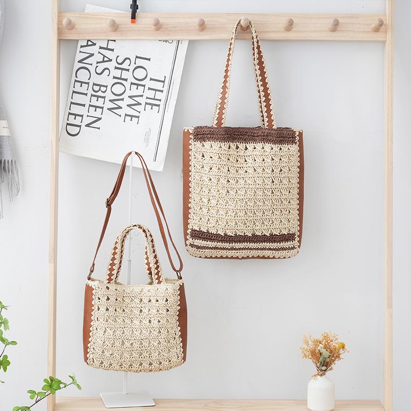 

Canelé Handmade Raffia Crochet Crossbody & Shoulder Beach Bag - Straw Design for Women, Ideal for Summer Vacations