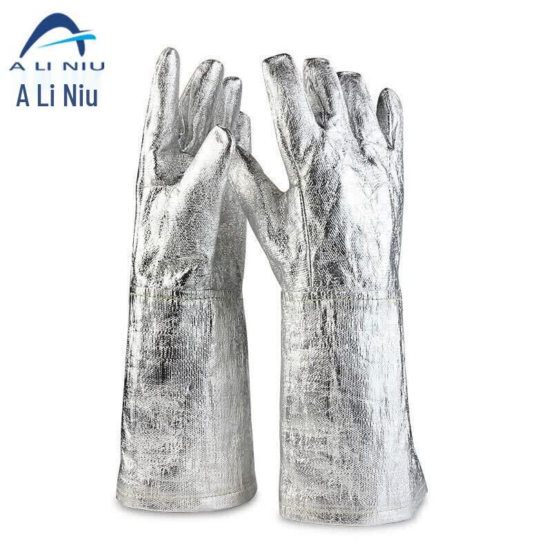 Ali Niu ASH52 Aluminum Foil Fire Retardant Work Gloves Universal