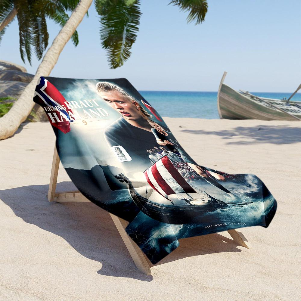 Football Player Celebration Beach Towel High Absorbency & Quick-Dry Comfortable Lightweight Perfect for Traveling Yoga Camping and Swimming