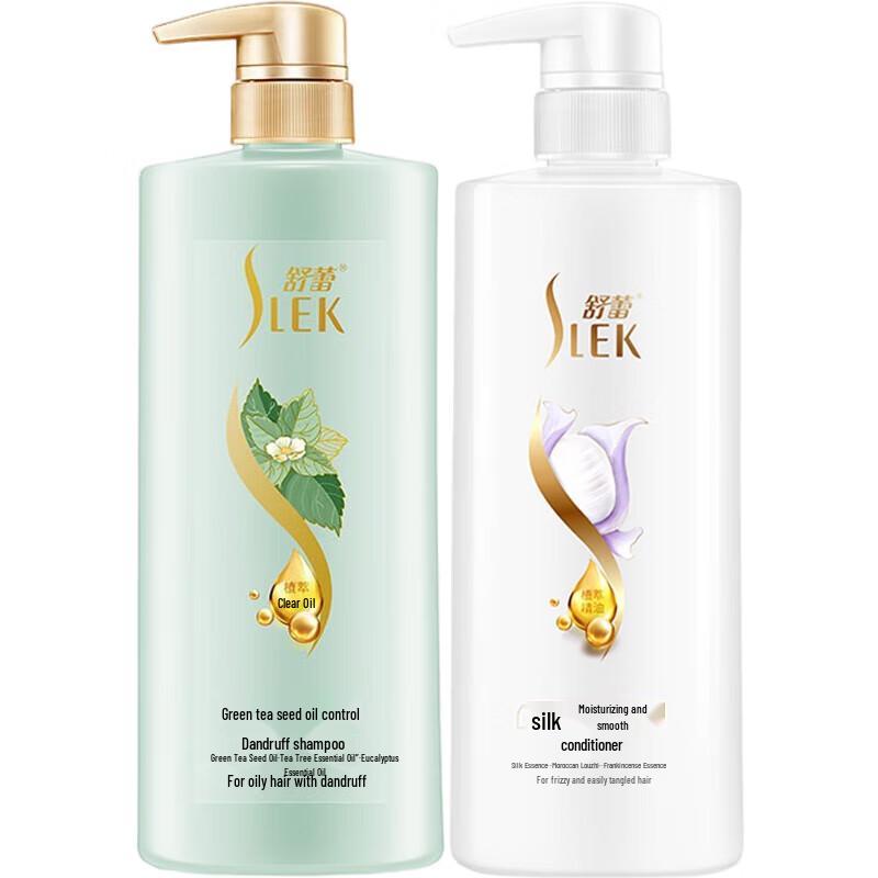 

Slek Green Tea Seed Oil Control Shampoo & Silk Conditioner Set
