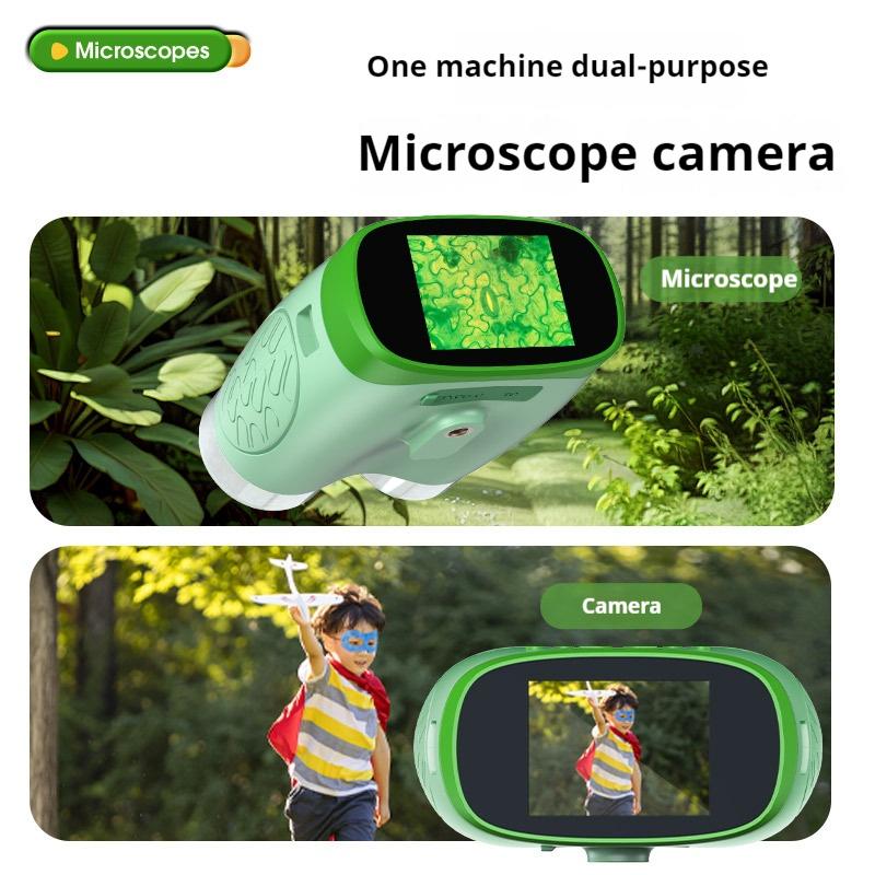 1000X Children's Microscope Camera Mini Camera Multi Functional Single Tube Electronic Digital Microscope Children's Puzzle Toy