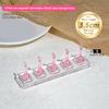 5 Grid Non Magnetic Acrylic Nail Stand False Nail Display Tips Holder For Cat Eye Gel Press On Nails Display Rack Practice
