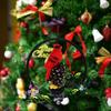 Solar Powered Red Birds Windchime Light Pendant Charming Landscapes Decorative Light For Outdoor Garden