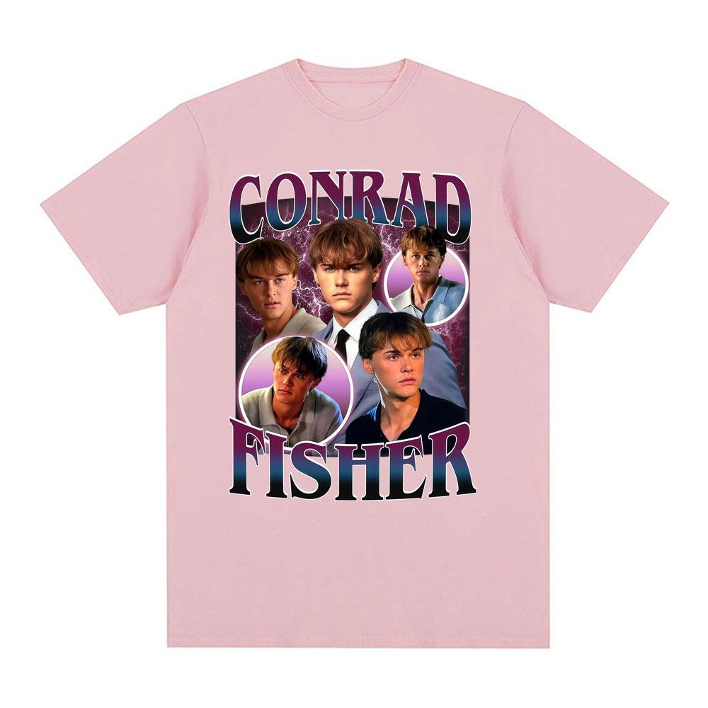 Team Conrad Conrad Fisher Cousins Beach Maglietta Vintage Uomo Donna Moda High Street T-shirt Poliestere Casual Manica Corta T-shirt