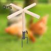 Chicken Perch Toy Wooden Chick Perch Stand with Metal Ground Stake Coop Backyard Poultry Accessories for Roosters Chicks Parrots