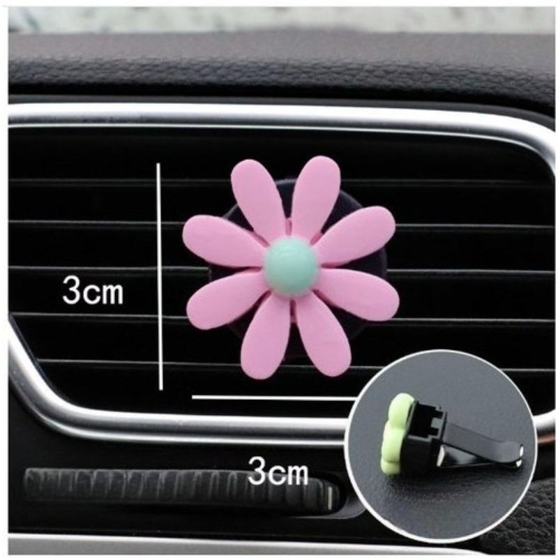 Car Perfume Clip Flower Air Outlet Car Air Freshener Peach Blossom Aroma Diffuser Car Decoration Accessories Fresh Air