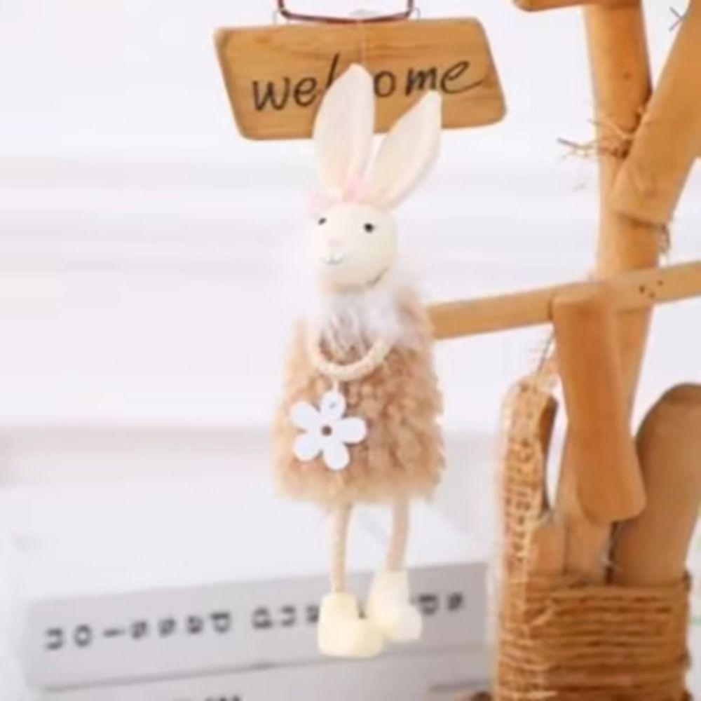 Hanging Design Easter Decoration Festive Style Easter Decor Rabbit Doll Cute Appearance Easter Bunny Easter Party