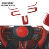 Red Steering Wheel Trim Moulding Trims Cover for 2015+ Ford Mustang Accessories