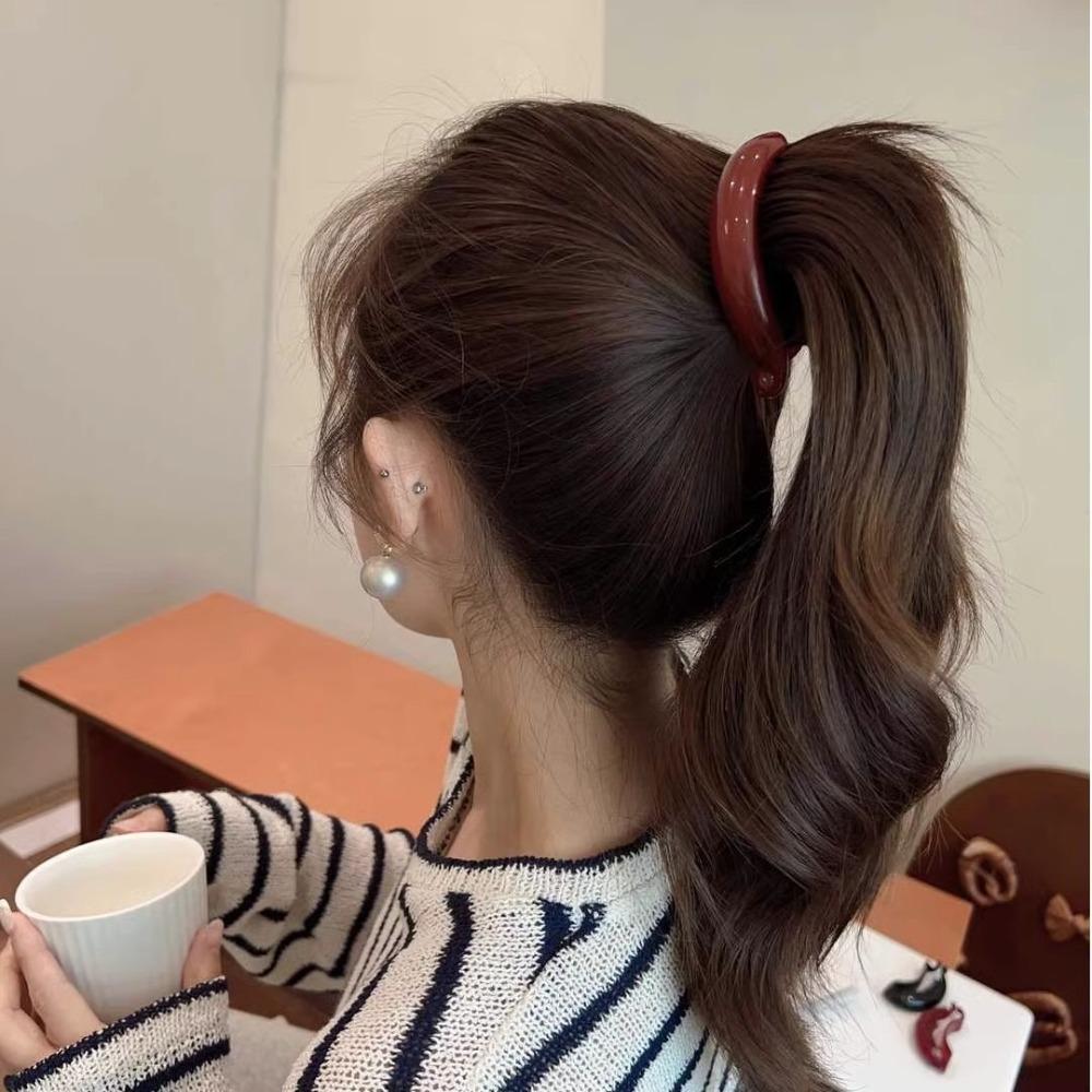 Large Twist Hair Clip Barrettes Womans Hairpins Retro High Ponytail Clip  Girl