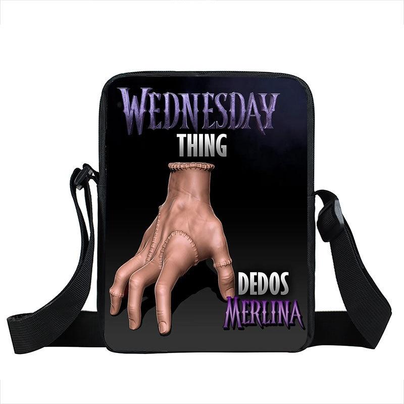 Wednesday Addams Crossbody Bag Waterproof Durable Student School Gift