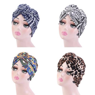 Turban Hat Vortex Knotted Muslim Hat Baotou Cap Chemo Cap African Wind Fashion Hat