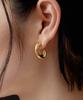 Novice Tokyo Nuance Hoop Pierce [Stainless] / Gold