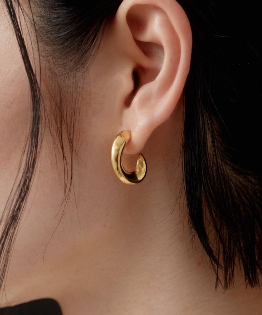 Novice Tokyo Nuance Hoop Pierce [Stainless] / Gold