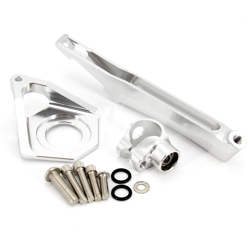 CNC Aluminum Adjustable Motorcycles Steering Stabilize Damper Bracket Mount Kit For YAMAHA YZF600 R6 2003-2005