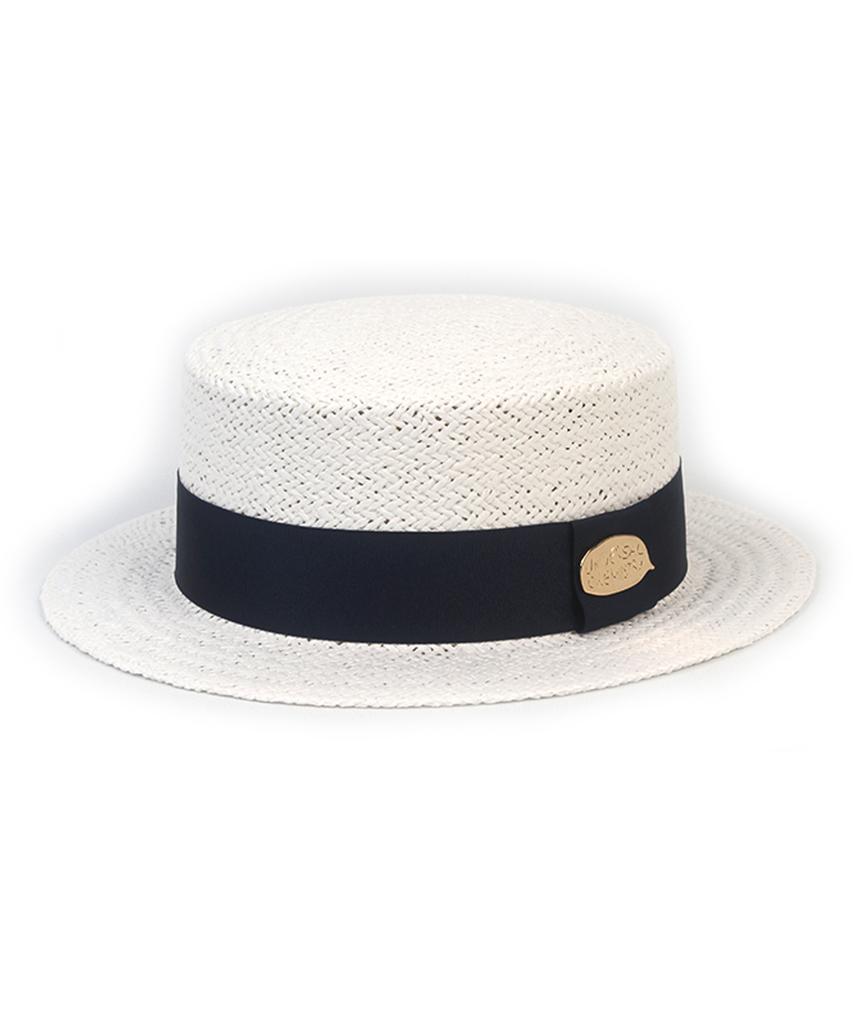 NEIB Line White Short Panama Hat