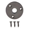 2PCS Black/Gold/Silver Output Jack Cover Chrome Metal Curved Bottom Jack Plate  For Guitar Bass