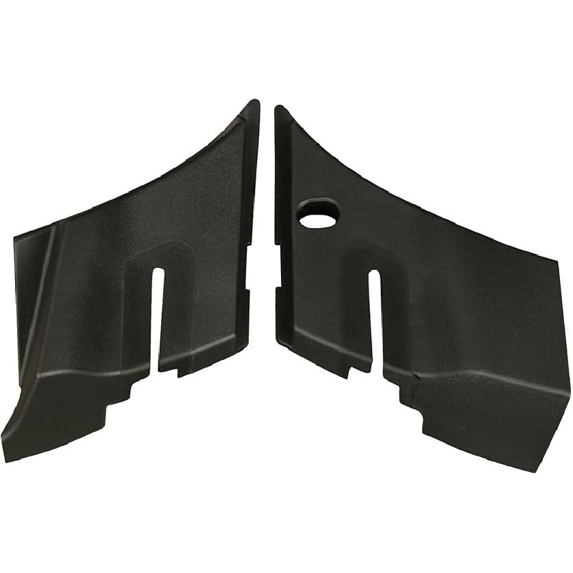 Windshield Wiper Cowl End Panel Compatible With Chevy Silverado Truck 1500 2500 3500 LH & RH 2007-2013 1 Pair Black Air Inlet Grille 15946001