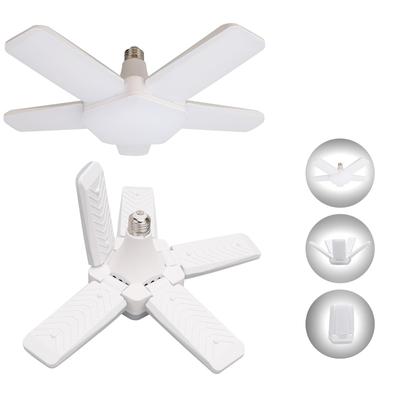 2 LED Garage Lights, 80W Ceiling Light, 5-Light Work Light, 10,000LM, 6500K, Adjustable Angle, Daylight White, Energy Saving, Foldable,