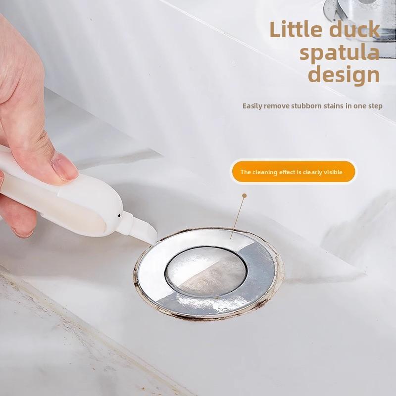 Cartoon Cute Duck Bathroom Hair Wall-mounted 2-in-1 Household Can Shovel Stain Cleaning Dirty Cleaning Clip
