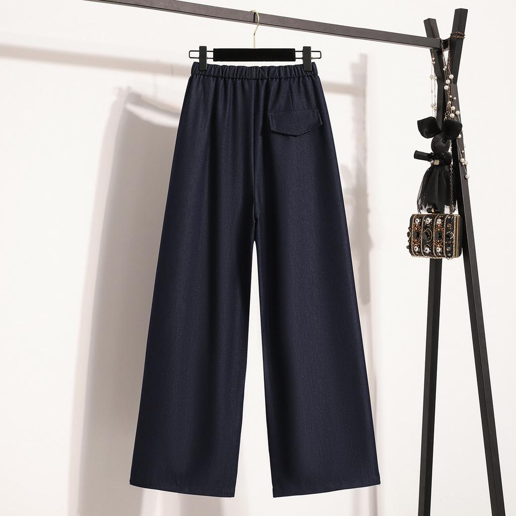 Wide-leg Pants Women's Summer New Thin Straight Jeans Loose Casual Mopping Pants