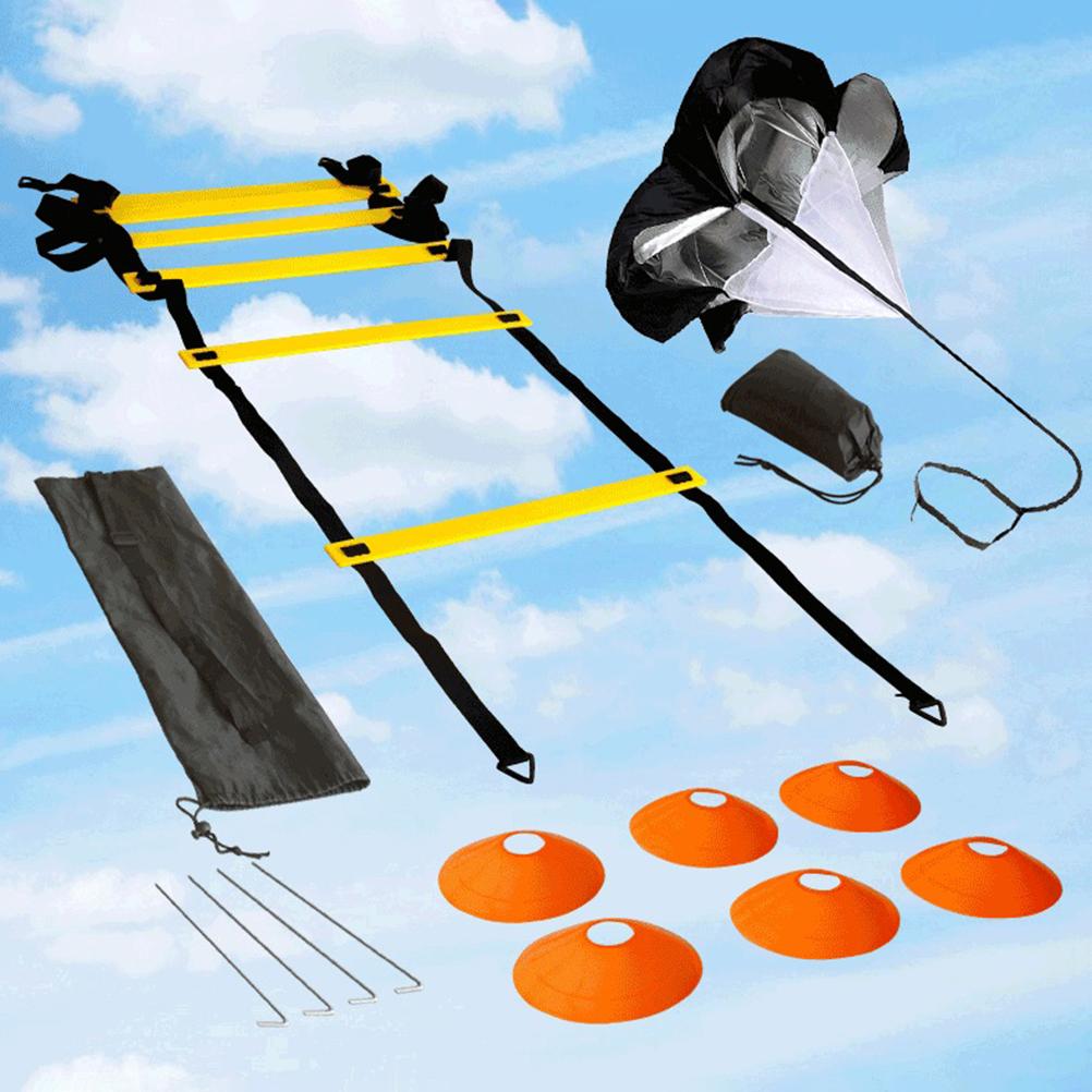 Football Speed Training Set for Soccer Football Ladder Resistance Running Parachute Sports Cones