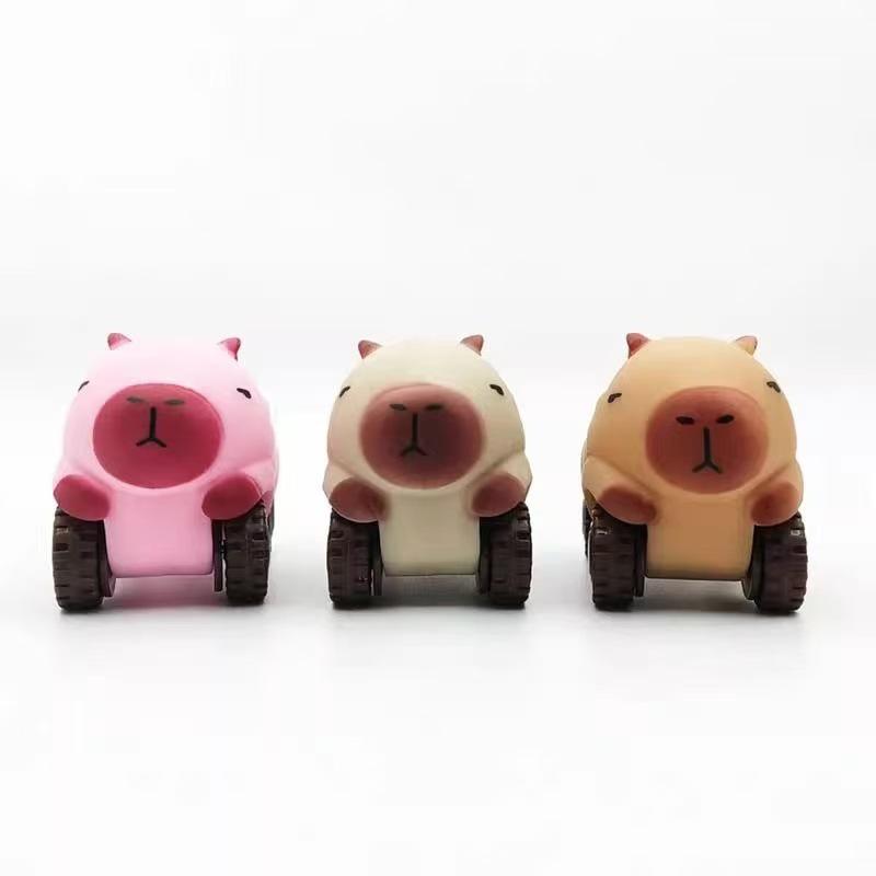 Capybara Lala Deformation Toy: Creative Four-Wheeled Sand-Filled Gliding Car