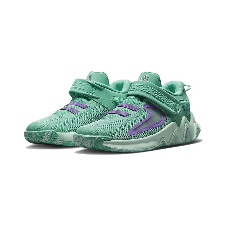 Nike Giannis Immortality 2 PS Mint Purple Kids Sneakers Green Light-Menta Lilac DQ1942-300
