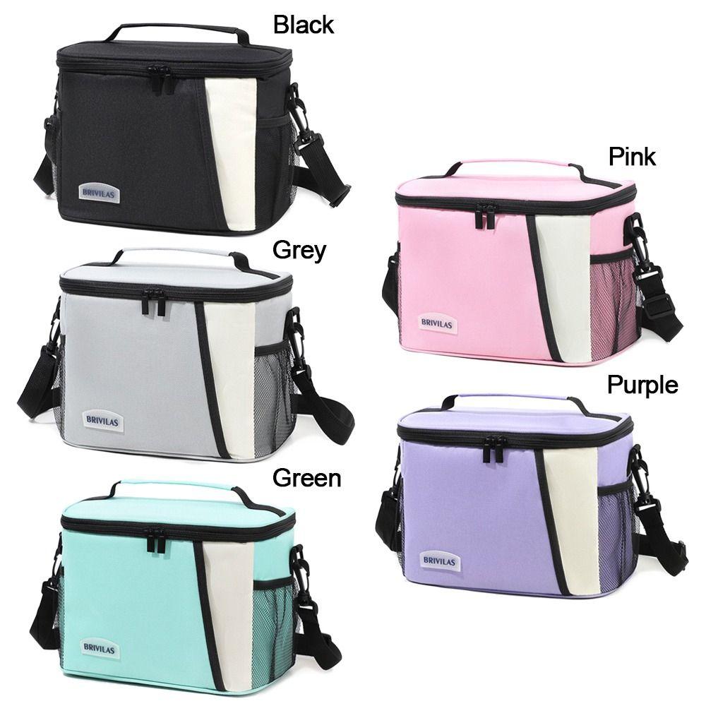 Creative Large Capacity Insulated Lunch Bag Reusable Food Drink Storage Women's Casual Handbag Waterproof Camping Picnic Bag