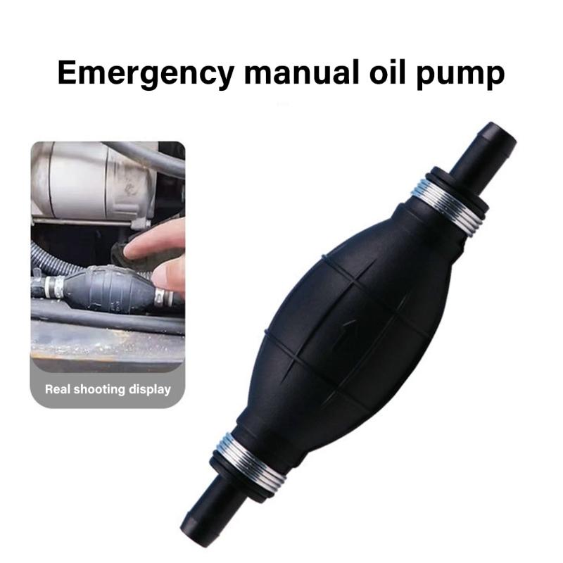 Strong Rubber Bulb Hand Pump 10mm Diameter Oil Transfer Tool Simple to Operate for Yachts Motorcycles Outdoor Equipment