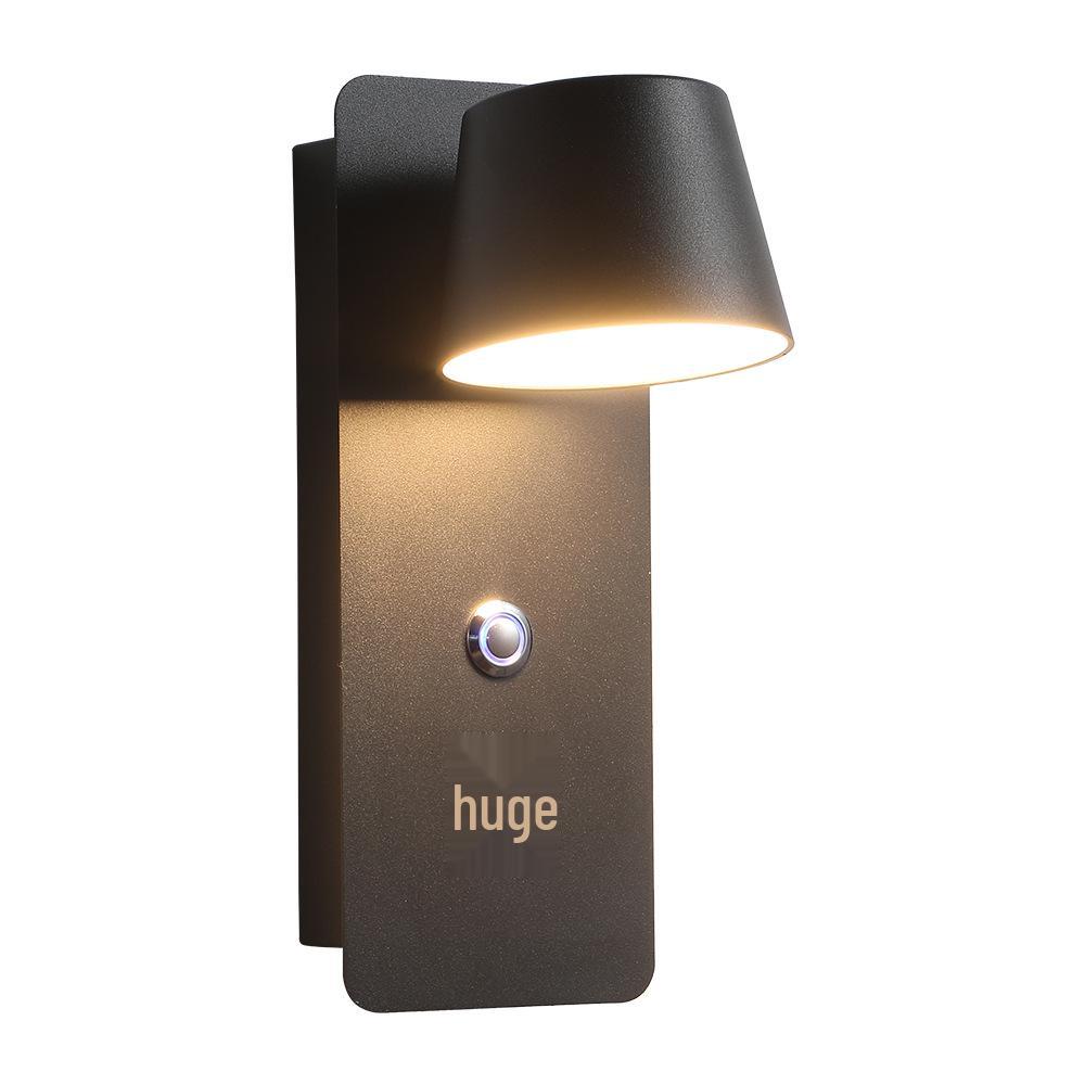 Nordic Rotatable LED Bedside Wall Lamp - Creative, Eye-Friendly, Perfect for Reading and Atmosphere.