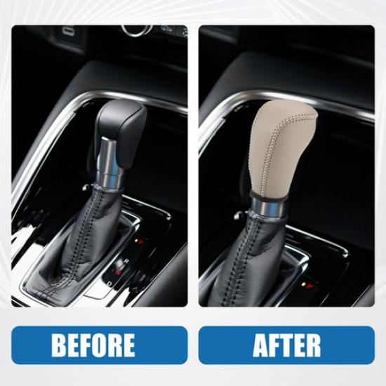 Nissan Murano Automatic Transmission Lever Gear Shift Knob Cover Beige Leather Pack of 1 | 3 Months