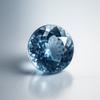 Água Marinha Natural Lapidação Redonda Azul Oceano Certificada 7,20 Quilates Gema Solta