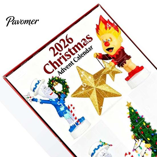 Advent Gift Boxes for Kids Christmas Calendar 2026, 24-Day Surprise Countdown with 24 to Acrylic Pendants, Anime Themed Collectible Gifts Kids, Adults
