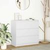 Sideboard in White 80 x 35 x 76 cm Engineered Wood