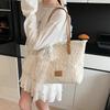 Lace Bow Large Capacity Tote Bag Women's New Versatile Shoulder Bag