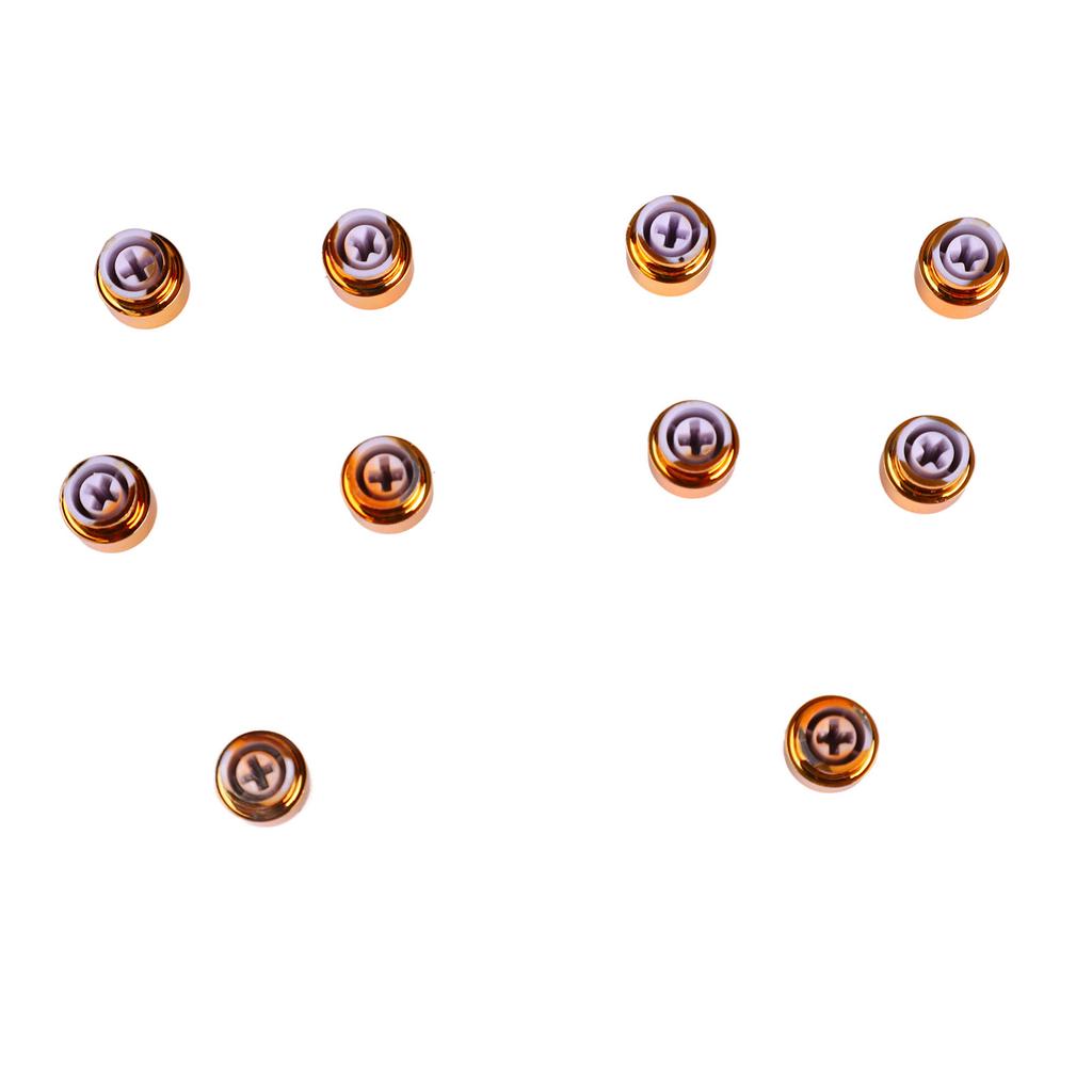 10PCS Electric Guitar Pickup Switch Tip Gold Round Retro Plastic Toggle Switch Knob Tip for 3 Way 5 Way