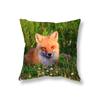Cute Little Fox Throw Pillow Cover Animal Pillow Cover Sofa Car Decor Office Game Chair Cushion Cover Room Home Decor